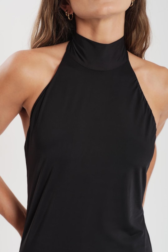 Imagem do produto Vestido Longo Decote Costas Fluity Liso