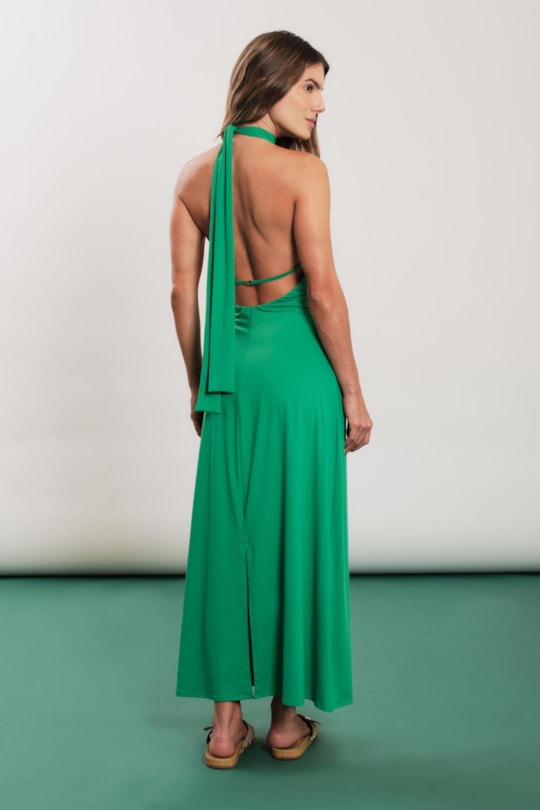 Imagem do produto Vestido Longo Decote Costas Fluity Liso