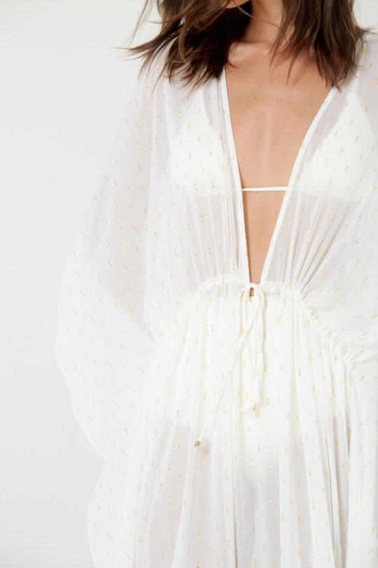 Imagem do produto Vestido Longo Manga Resort Liso