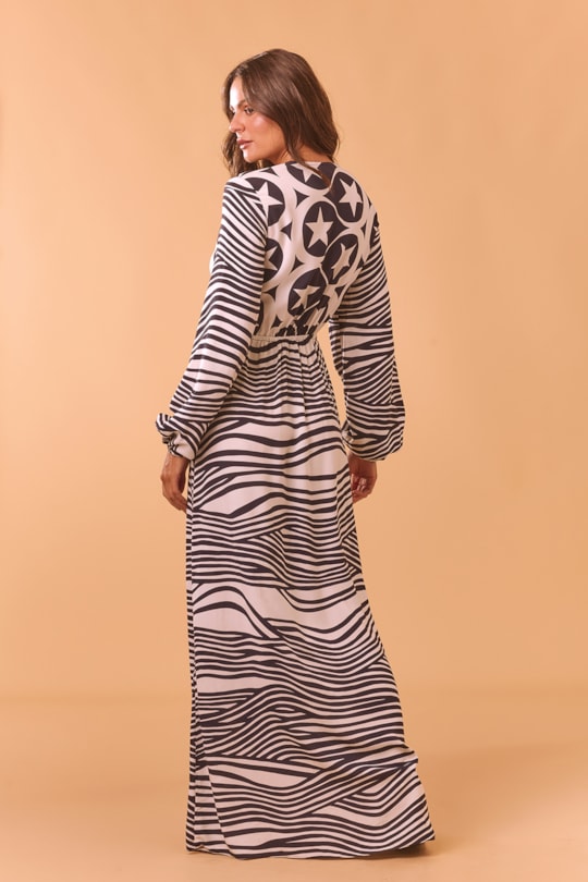 Imagem do produto Vestido Longo Mix Lua e Ondas (Saiu)