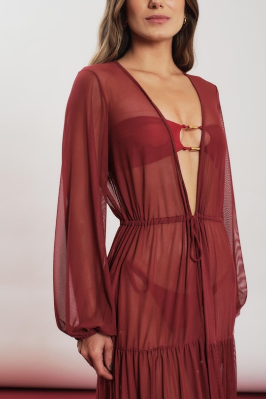 Imagem do produto Vestido Longo Tule Liso