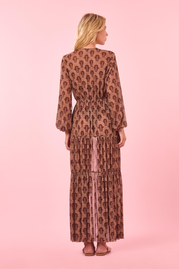 Vestido Longo Tule Makani