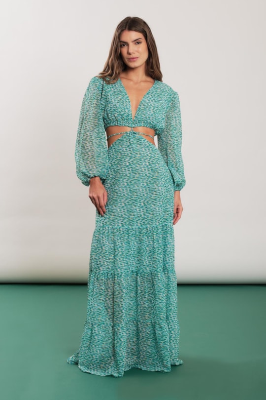 Imagem do produto Vestido Manga Resort Reflexo