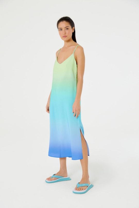 Imagem do produto Vestido Midi Degrade Sky Barrado