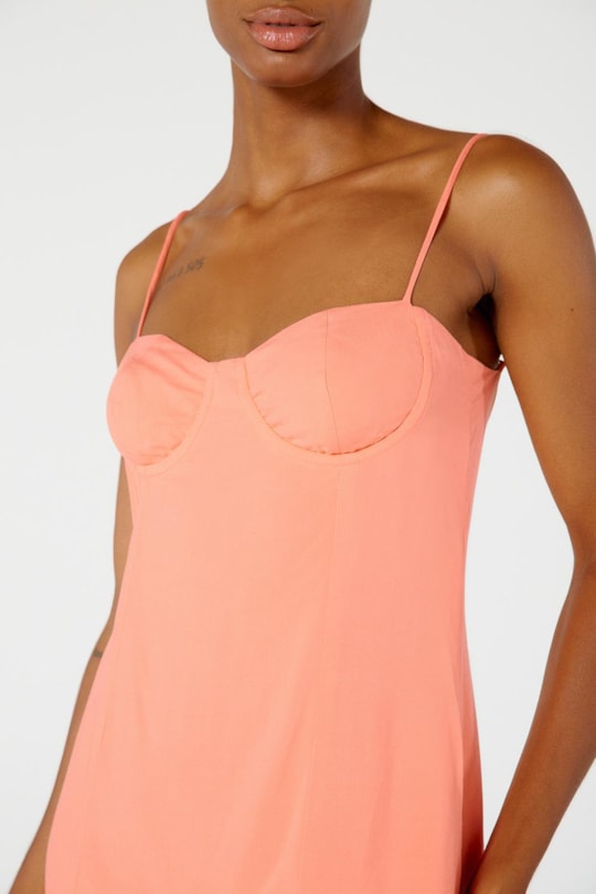 Imagem do produto Vestido Midi Fenda Liso Color Ver23