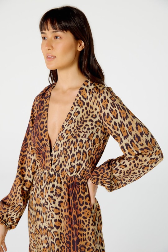 Imagem do produto Vestido Midi Manga Vivian Pintada