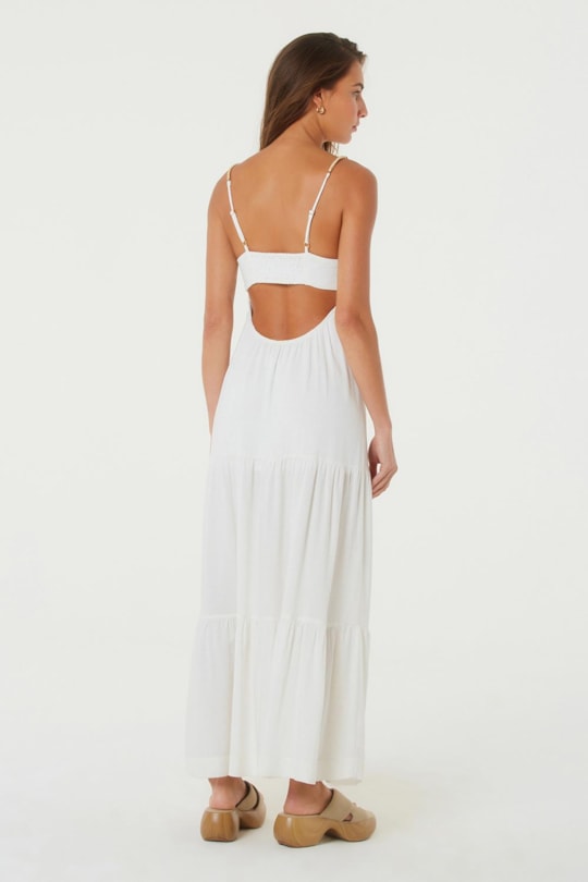 Imagem do produto Vestido Midi Mix Tecidos Liso