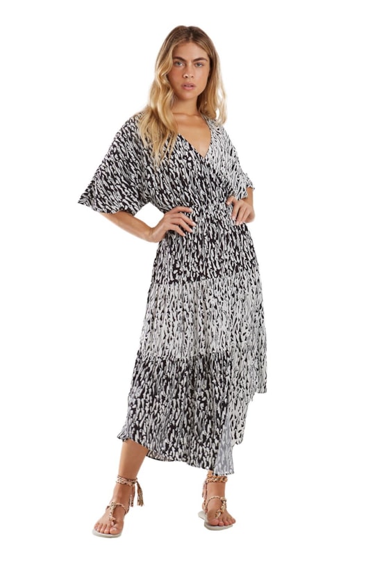 Imagem do produto Vestido Midi Transpasse Lara Pantera