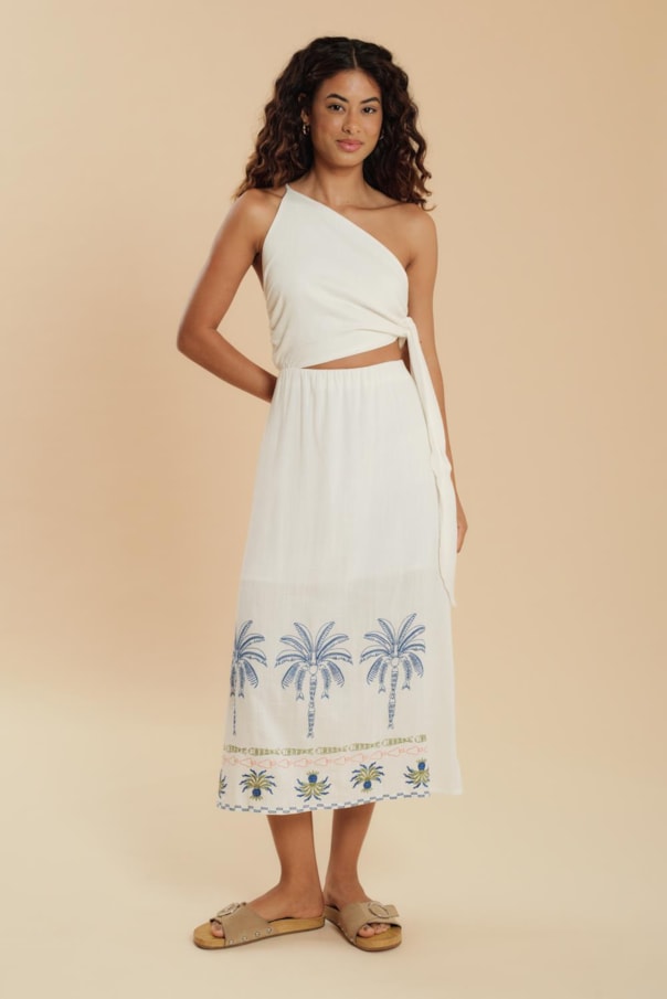 Vestido Ombro So Bordado