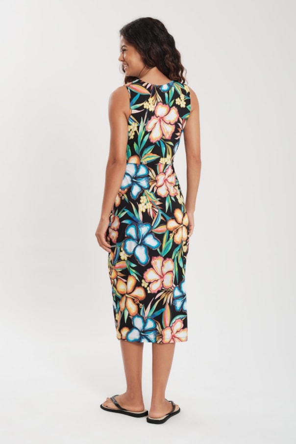 Vestido Saia Sobreposta Coquetel