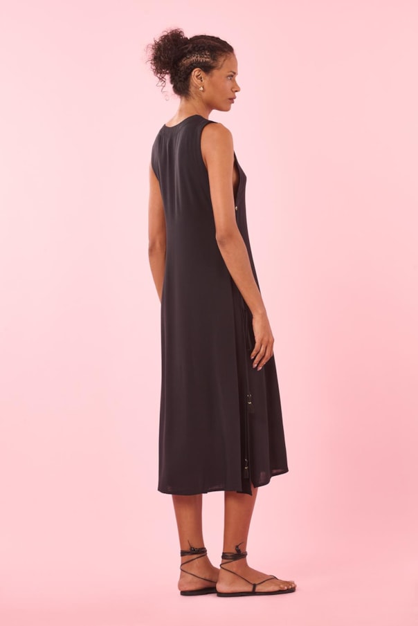 Vestido Saida Bordado Kani