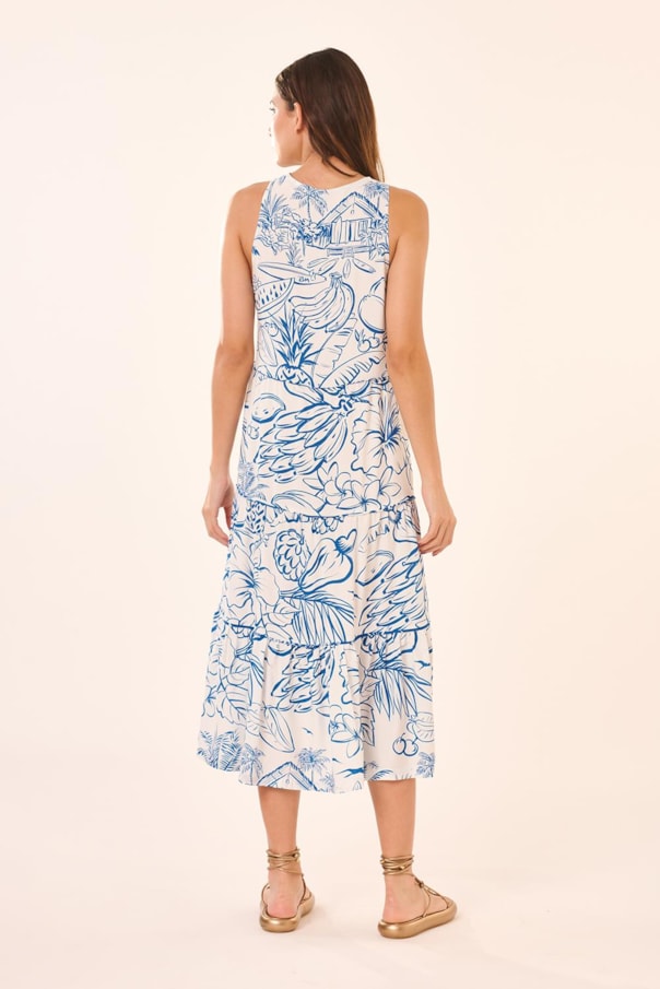 Vestido Saida Botoes Luau