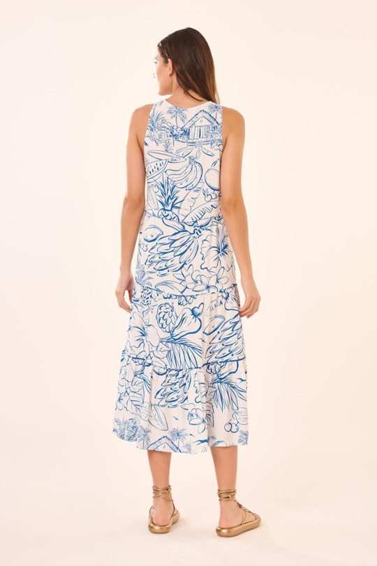 Vestido Saida Botoes Luau Positivo