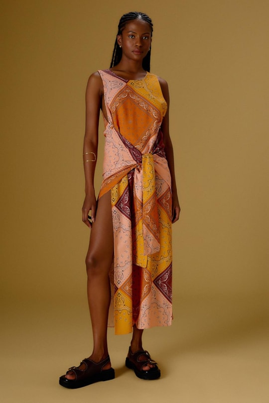 Imagem do produto Vestido Saida Cropped Bandana Blush