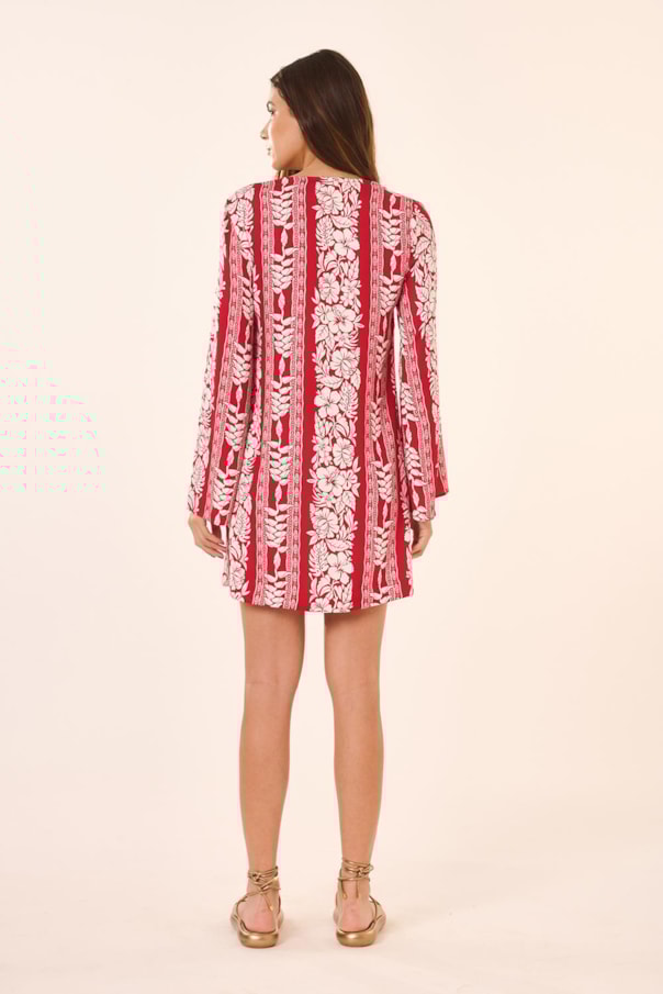 Vestido Saida Entremeio Barrado Paraiso