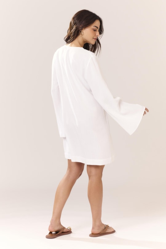 Imagem do produto Vestido Saida Entremeio Bordado Adao