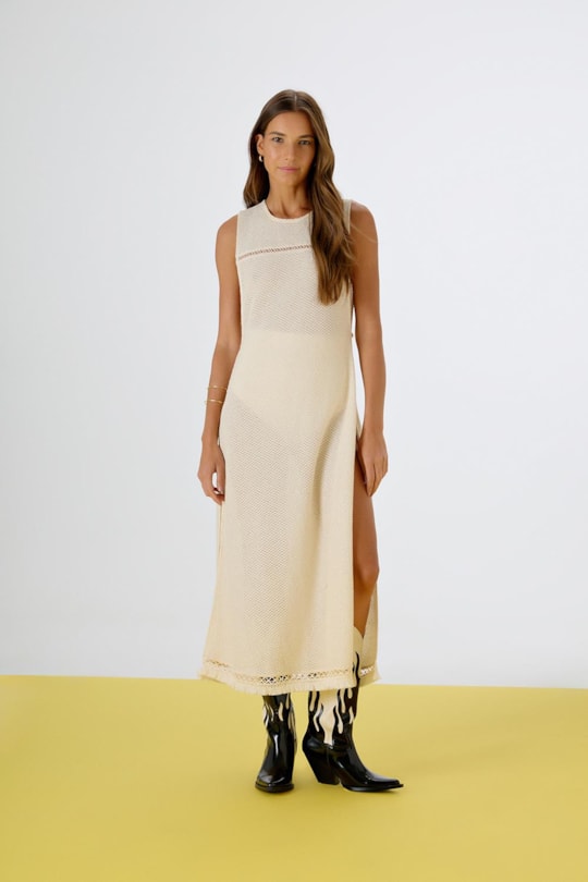 Imagem do produto Vestido Saida Franja Barra