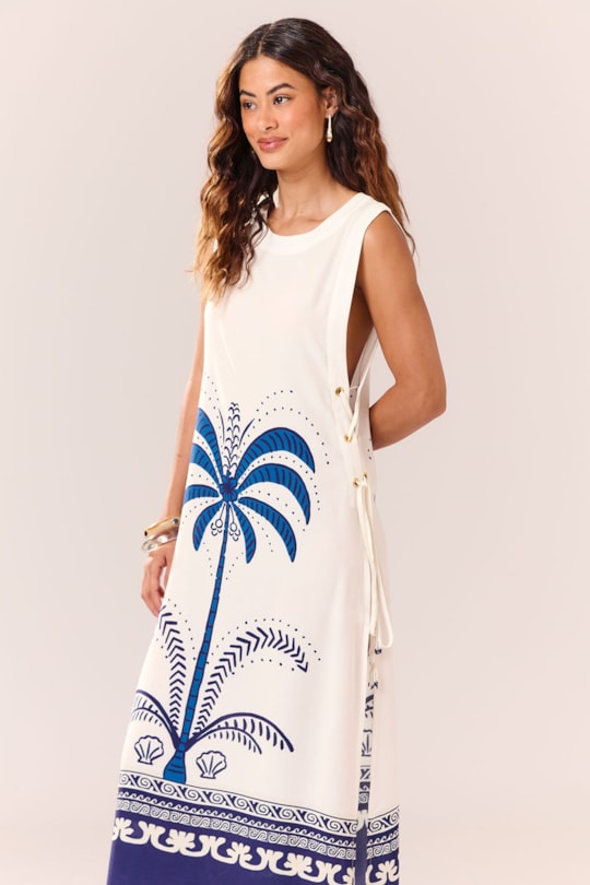 Imagem do produto Vestido Saida Ilhos Loc Batik Azul