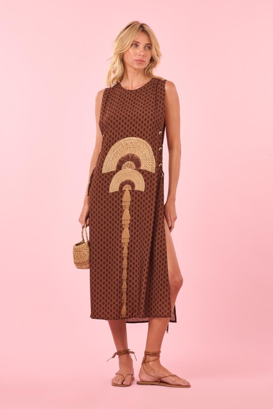 Imagem do produto Vestido Saida Ilhos Loc Leque
