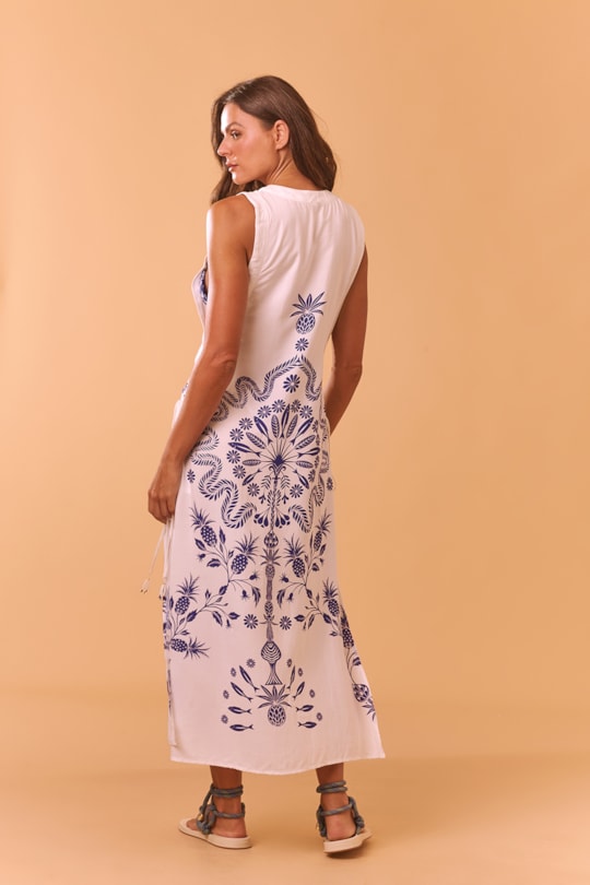 Imagem do produto Vestido Saida Ilhos Loc Renda Fina