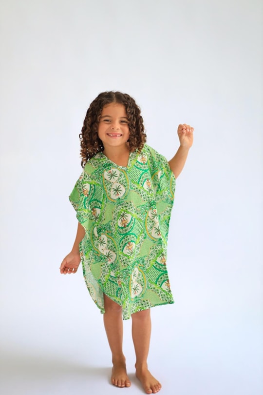 Imagem do produto Vestido Saida Ket Azulejaria Inf