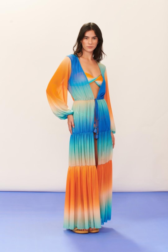 Imagem do produto Vestido Saida Longo Tule Degrade