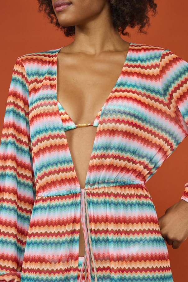 Vestido Saida Longo Tule Dunas