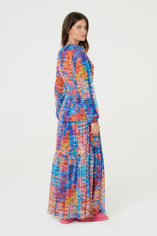 Imagem do produto Vestido Saida Longo Tule Escama