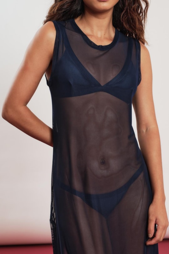 Imagem do produto Vestido Saida Regata Tule Liso