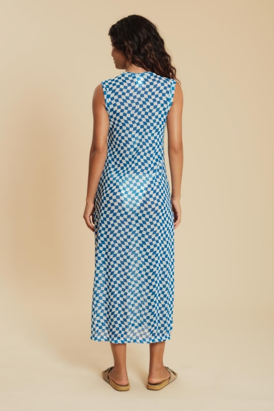 Imagem do produto Vestido Saida Regata Xadrez