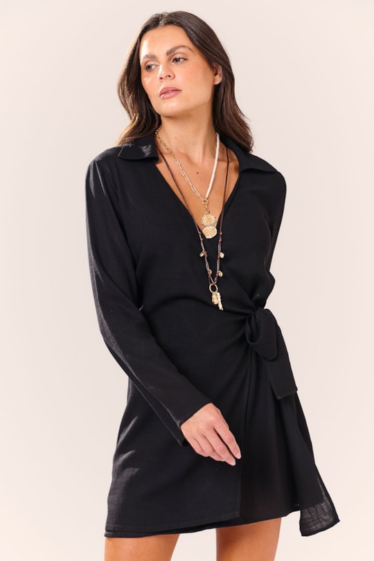 Imagem do produto Vestido Saida Transpasse Amarracao