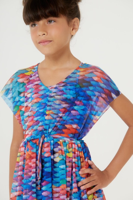 Imagem do produto Vestido Saida Tule Babado Escama (Inf)