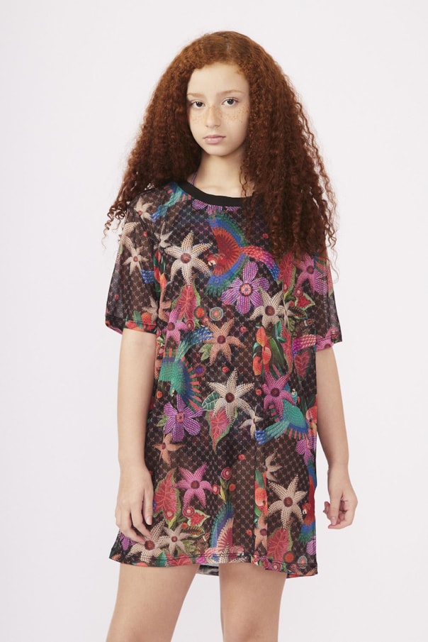 Vestido Saida Tule Baile Das Araras Teen