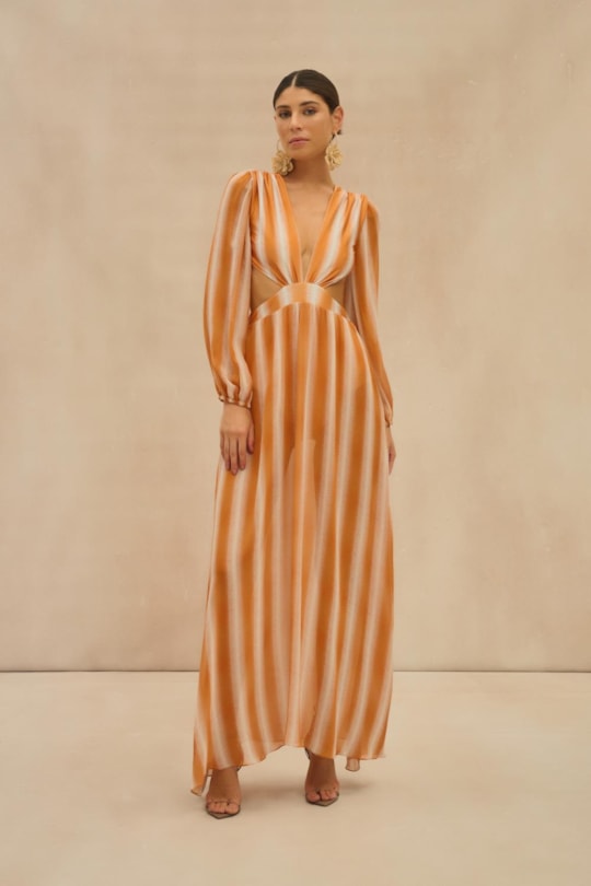 Vestido Seda Luma Est. Sardenha