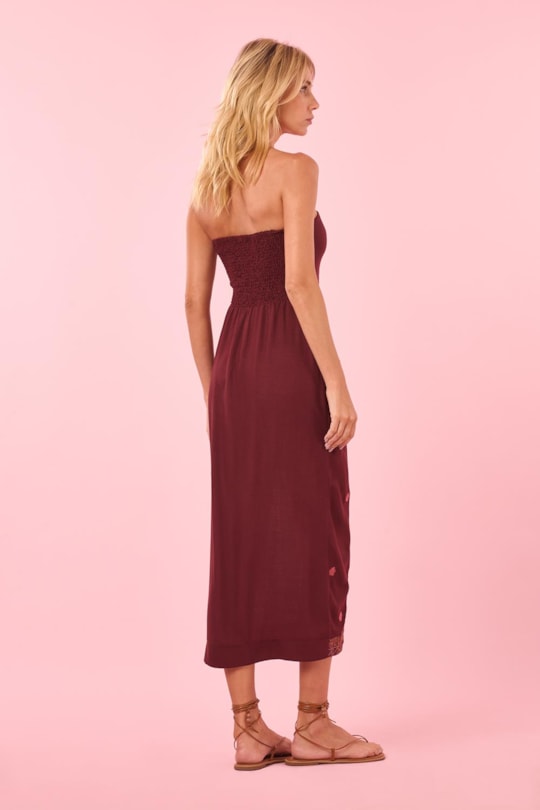 Imagem do produto Vestido Sem Alca Bordado Lanai