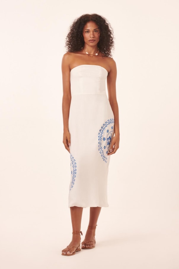Vestido Sem Alca Borddao Ohana