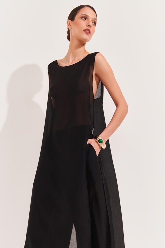 Imagem do produto Vestido Sobre Merina Seda