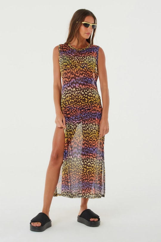 Imagem do produto Vestido T-Shirt Tule Onca Degradee