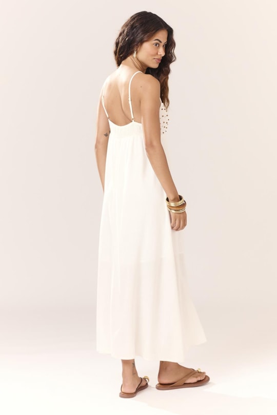 Imagem do produto Vestido Top Crochet Bordado Liso