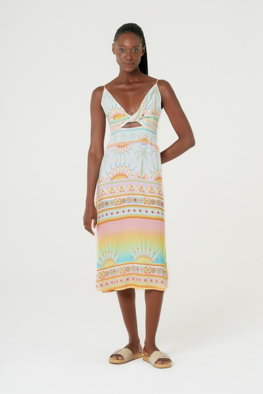 Imagem do produto Vestido Torcao Saudacao Ao Sol