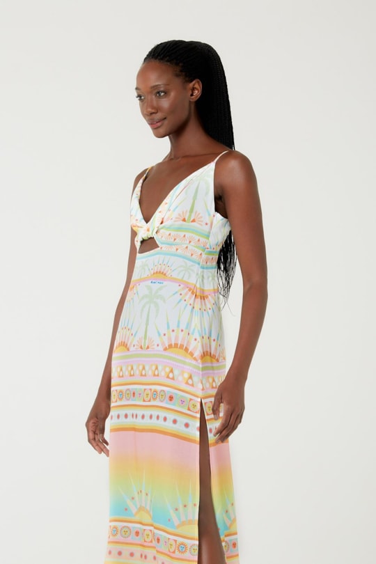 Imagem do produto Vestido Torcao Saudacao Ao Sol