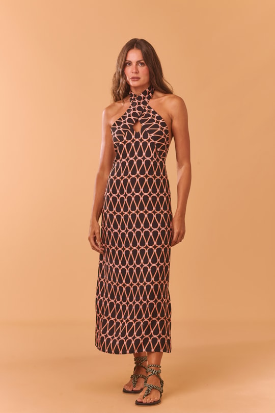 Imagem do produto Vestido Transpasse Frente Enlace Black