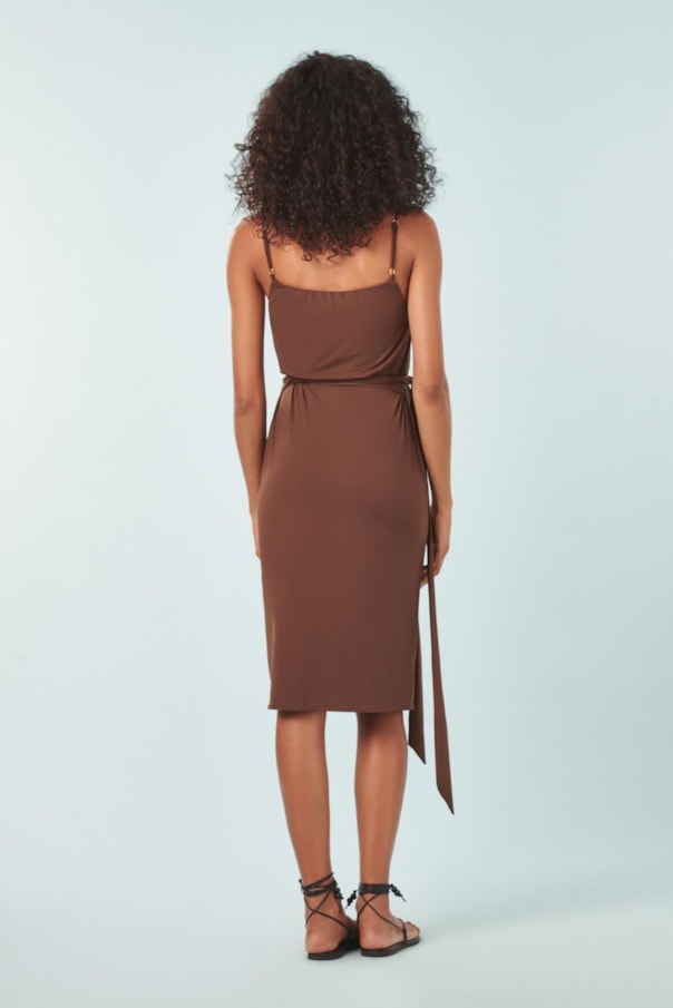 Vestido Transpasse Liso