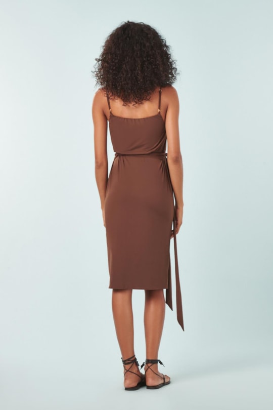 Vestido Transpasse Liso