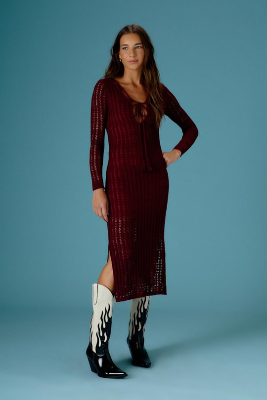 Imagem do produto Vestido Tricot Decote Frente