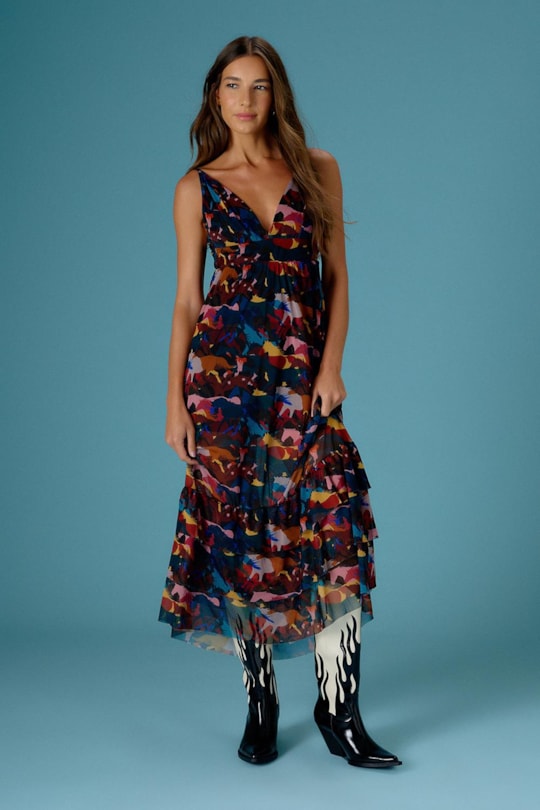 Imagem do produto Vestido Tule Babado Cavalgada