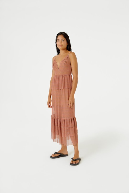 Imagem do produto Vestido Tule Babado Raiozinhos