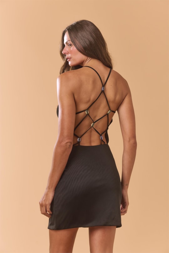 Imagem do produto Vestido Tule Pedras Liso