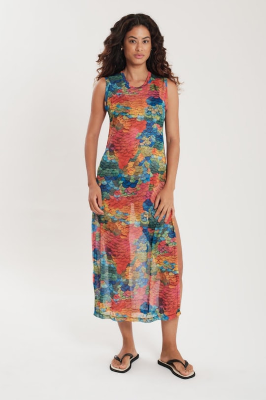 Imagem do produto Vestido Tule Regata Colibri