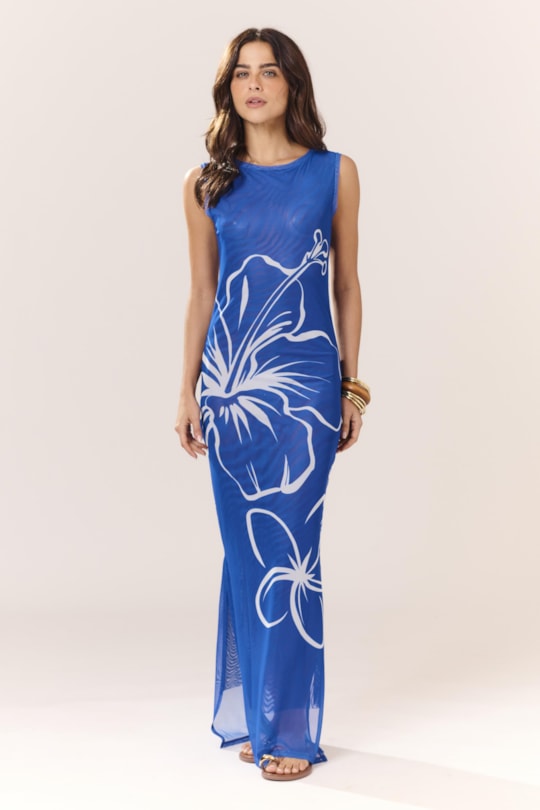 Vestido Tule Regata Luau